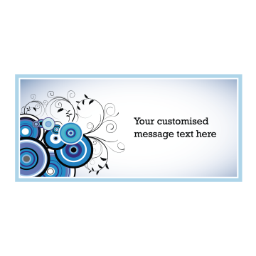 Customised gift card (Blue...