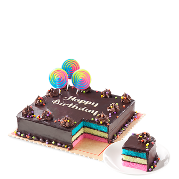 Rainbow Dedication Cake 8x8...