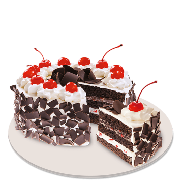 Black Forest Red Ribbon Cake