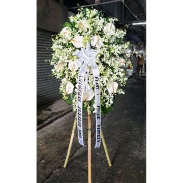 White Orchid Funeral Stand II